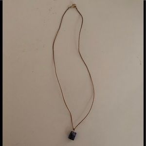 Cut stone pendant necklace